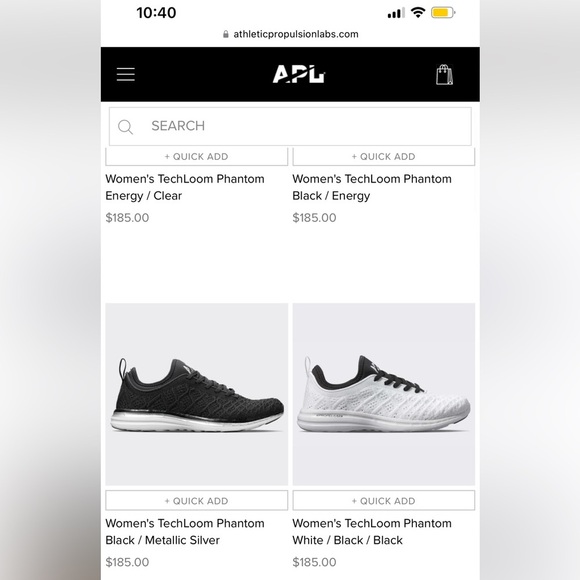 NWT APL Phantom Running Shoes Athletic Propulsion Labs Sneakers White / black - Picture 6 of 16